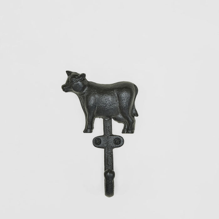 Country Cow Cast Iron Wall Hook