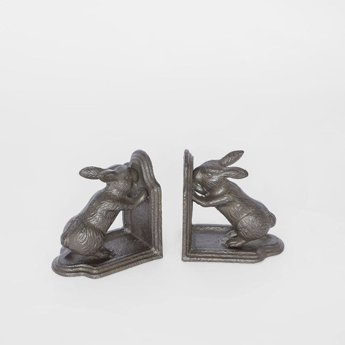 Hugo Hare Cast Iron Book Ends