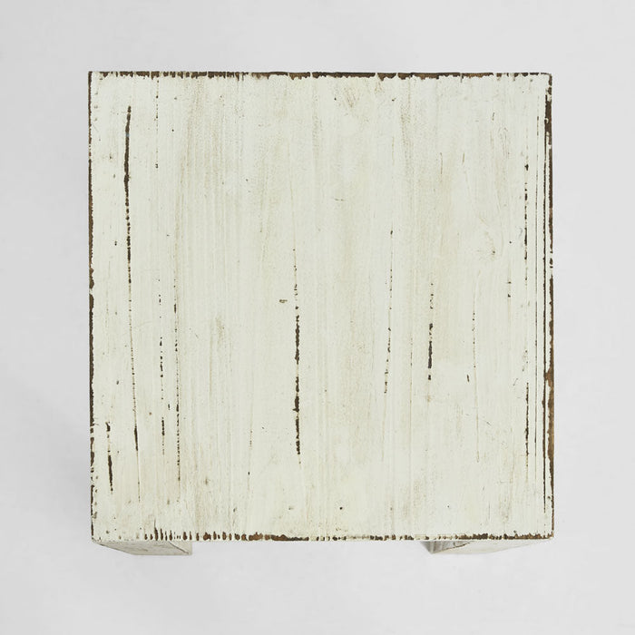 Arles Wooden Stool White