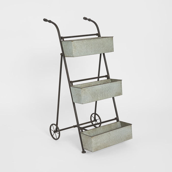Three Tier Garden Planter Zinc