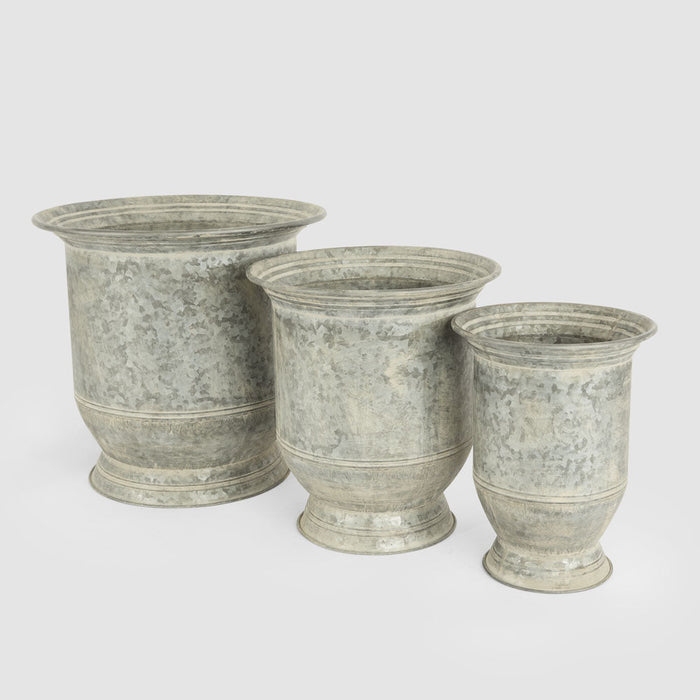 Nimes Zinc Planters