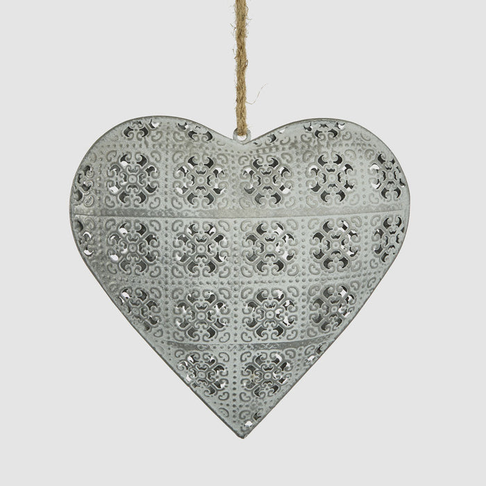 Etienne Lace Heart Decoration Large
