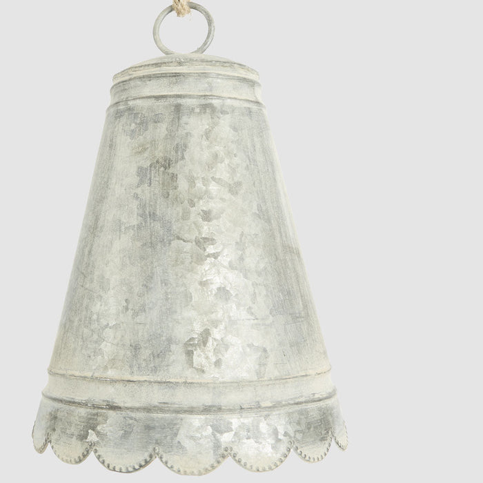 Anvers Scalloped Zinc Bell Large