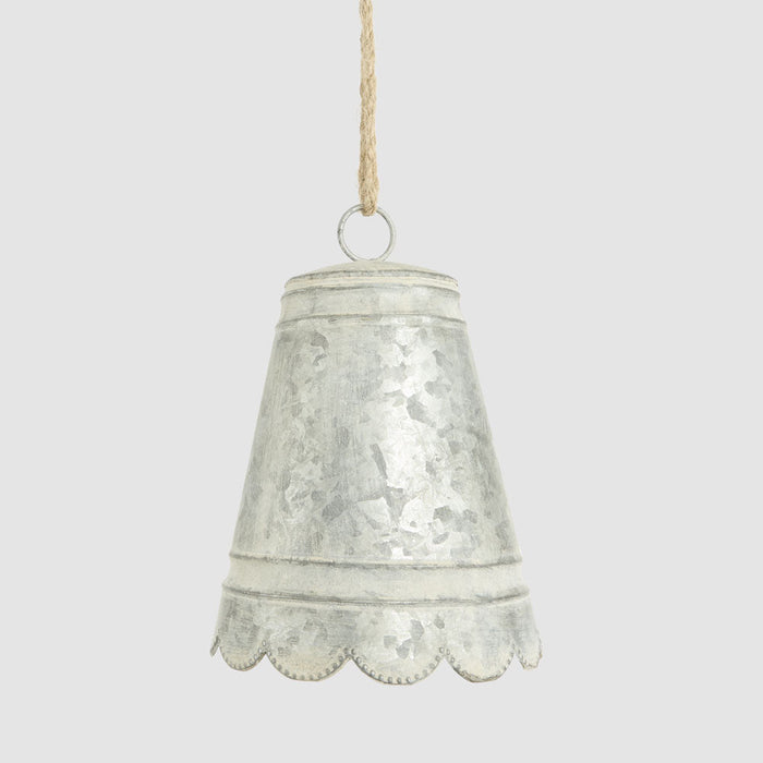Anvers Scalloped Zinc Bell Small