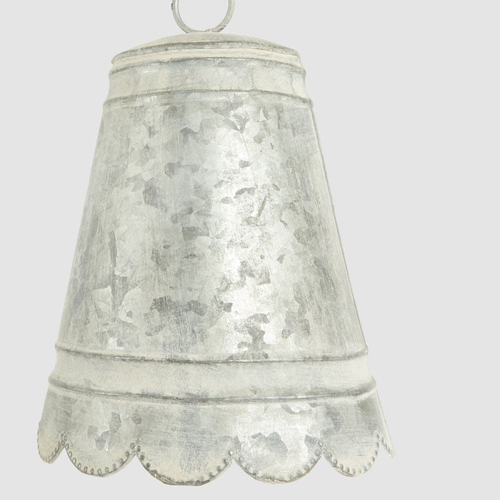Anvers Scalloped Zinc Bell Small