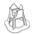 Clip-on Combination Bar Chair  25/40, 50/65, 75/90,  85/100