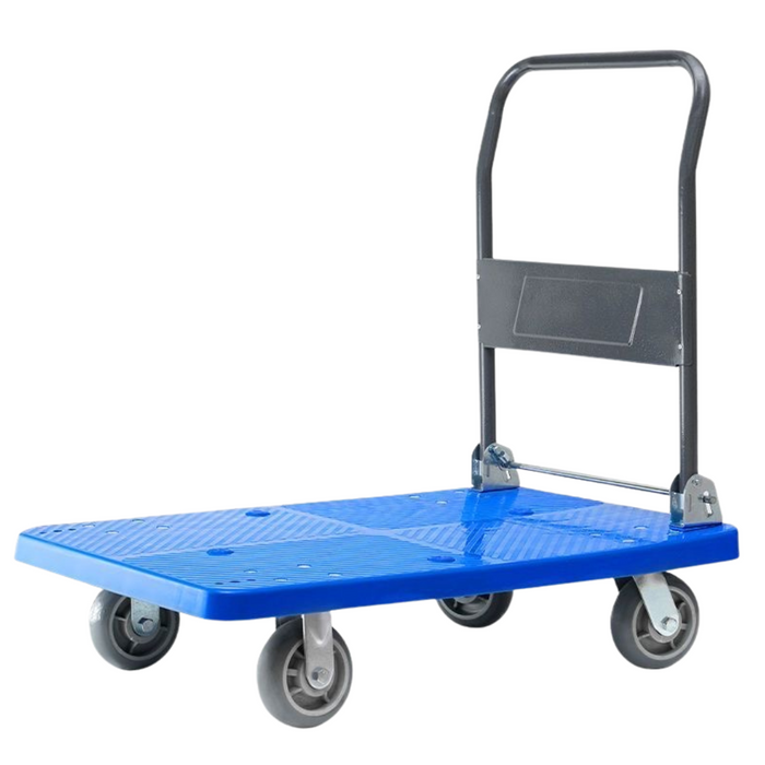 Socrates Building Supplies Platform Trolleys 60*90cm Flatbed 5'' castor wheels 300-350kg