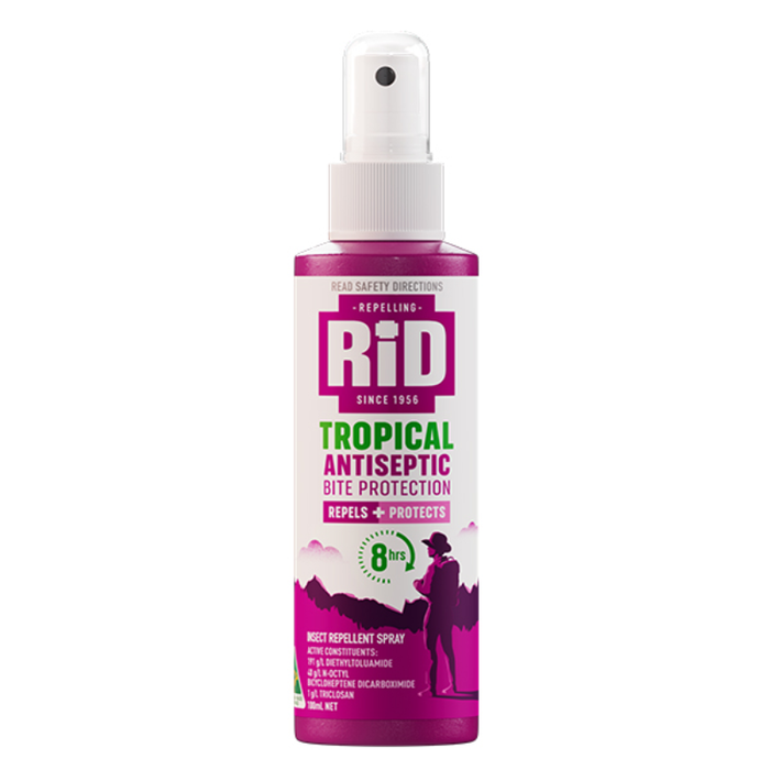Dy-Mark RID Medicated Tropical Roll On 60ml, 100ml Tropical Roll-On, 100ml Tropical Pump, 150g Tropical Aerosol Antiseptic Bite Protection
