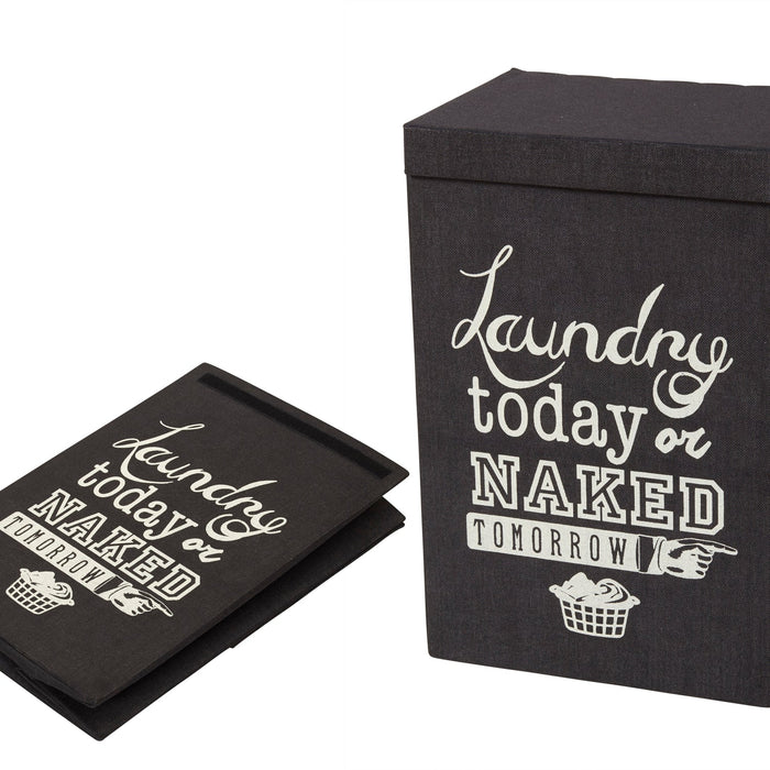 NSIMG-SHA256:f2b79e423efe838aeec9ac83b30245d603413aa906a04e92e7d5e92022dffdb4 · Isalbi Emporium Naked Tomorrow Laundry Hamper Black & White