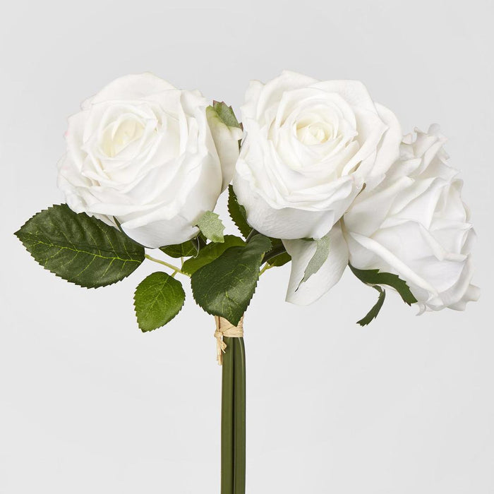 Willow Rose Bunch 29cm White 6 pcs