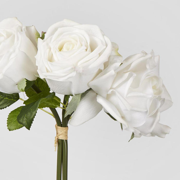 Willow Rose Bunch 29cm White 6 pcs