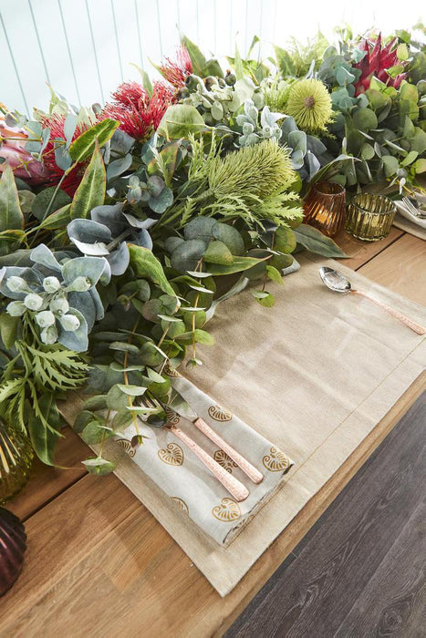 Chambray Placemat Sky Grey