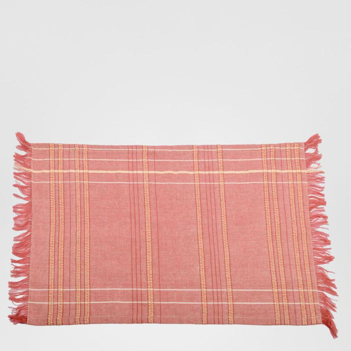 Textured Check Placemat Fig