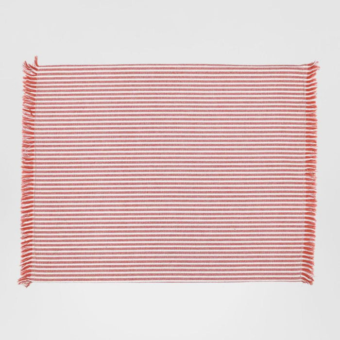 Abby Stripe Placemat 2 side Terracotta
