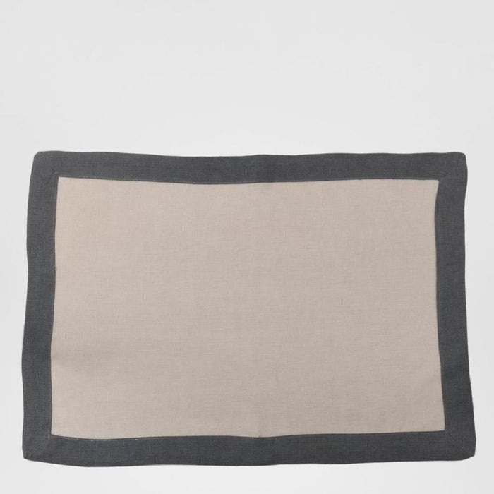 Elegance Linen Placemat Storm 3 pcs