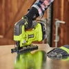 Ryobi ONE+ 18V Cordless Jig Saw (Tool Only) 18 Volt, Green, (PCL525B)