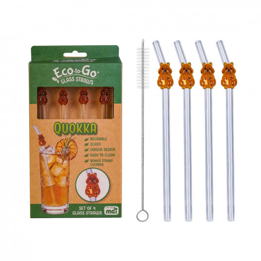 Eco-To-Go Quokka Glass Straw
