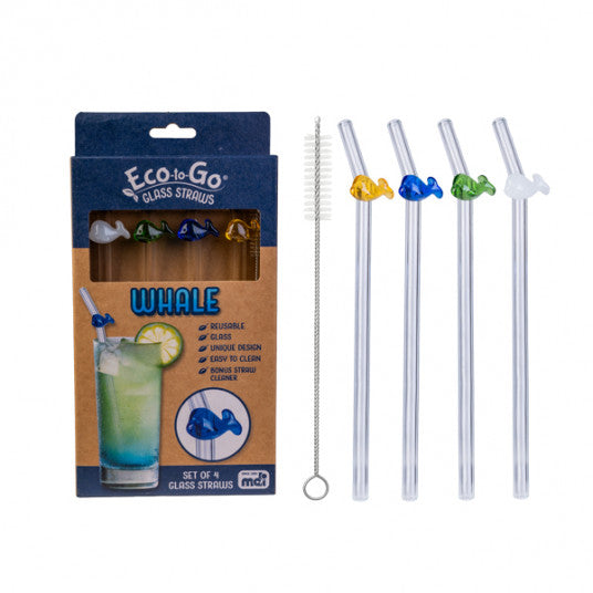 Eco-To-Go Whale Glass Straw