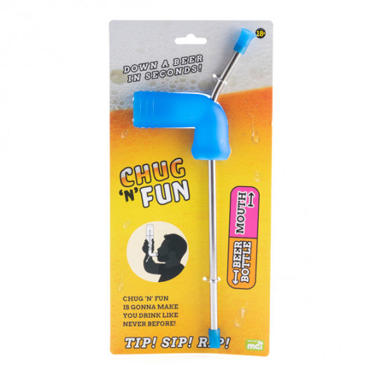 Blue Chug 'n' Fun Beer Funnel