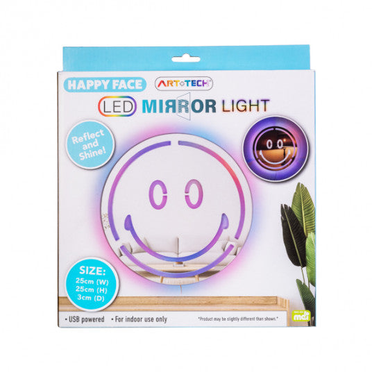 Happy Face LED Mirror Wall Light