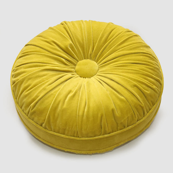 Petal 45cm Round Velvet Light Green