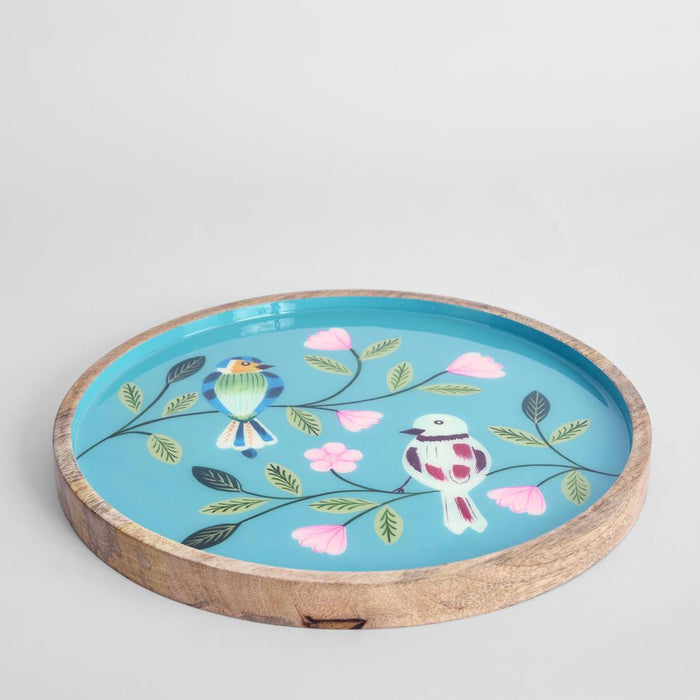 Rosella Enamel Tray Turquoise
