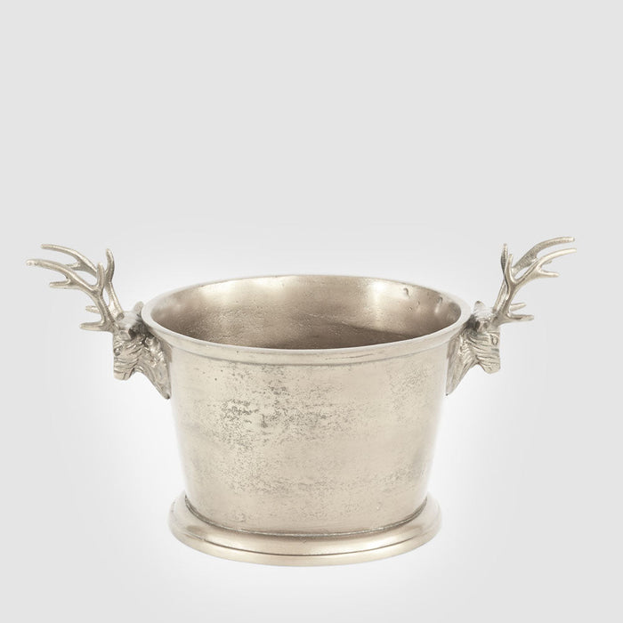 Deer Ice Bucket Large Pewter