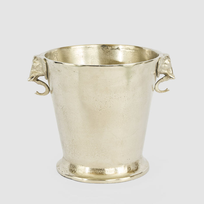 Elephant Bucket Large Pewter