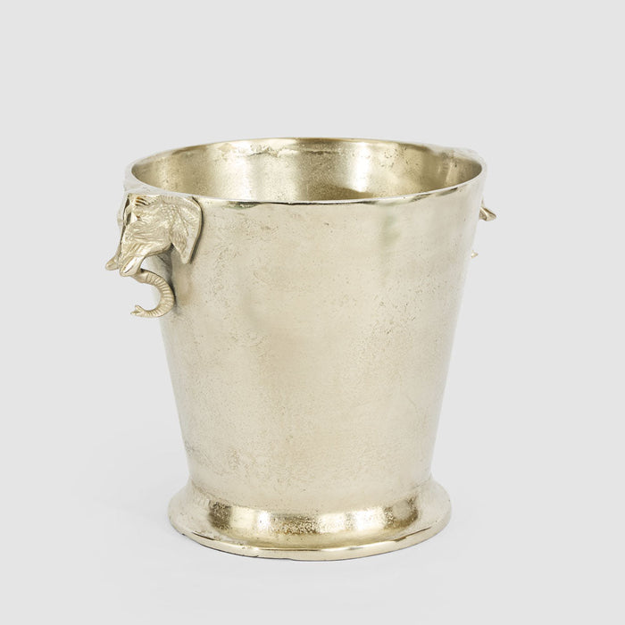 Elephant Bucket Large Pewter
