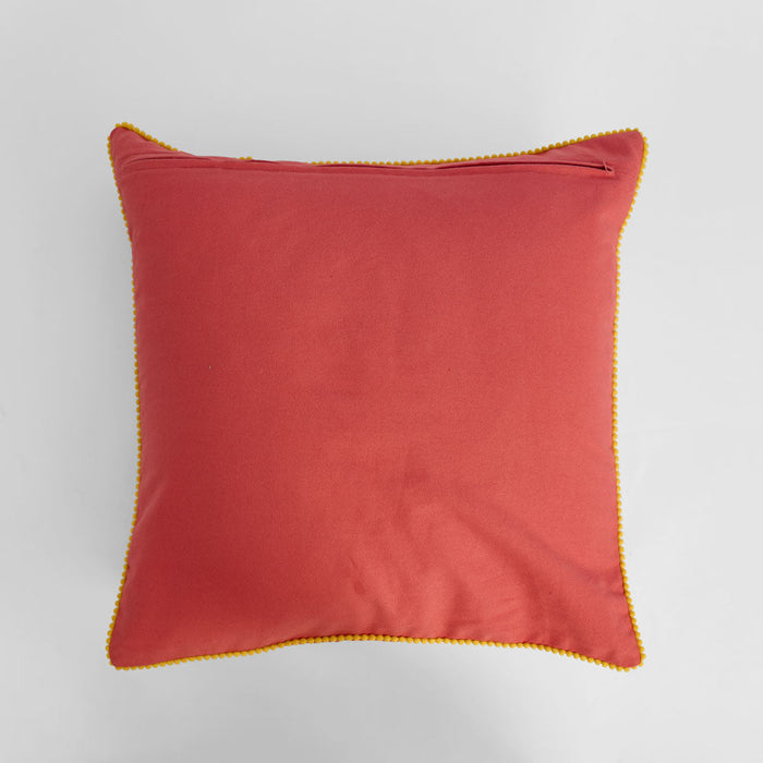 Palm Trees 50 x 50cm Embroidered Cushion Orange