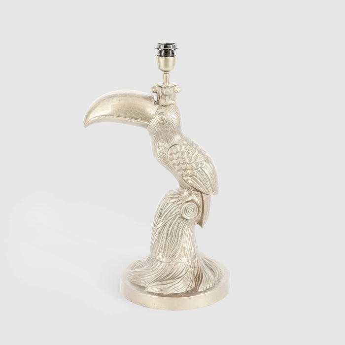 Toucan Table Lamp Base Only Pewter