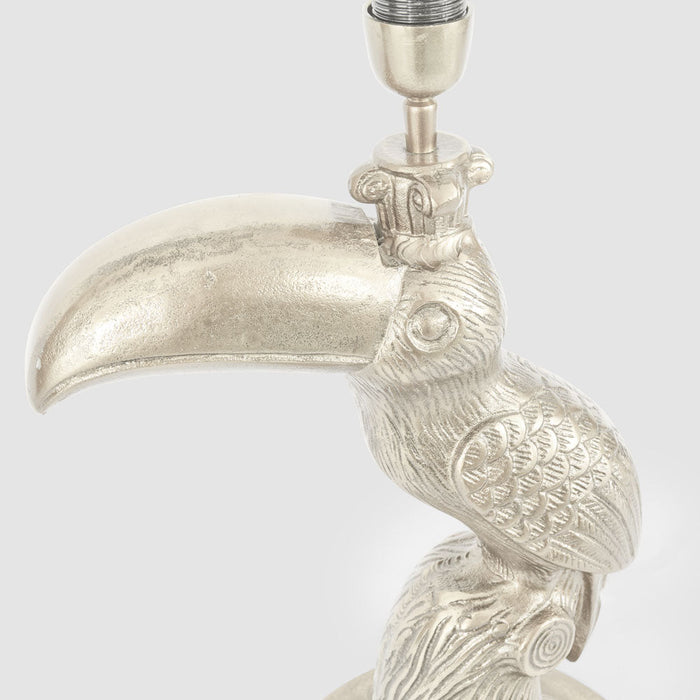 Toucan Table Lamp Base Only Pewter