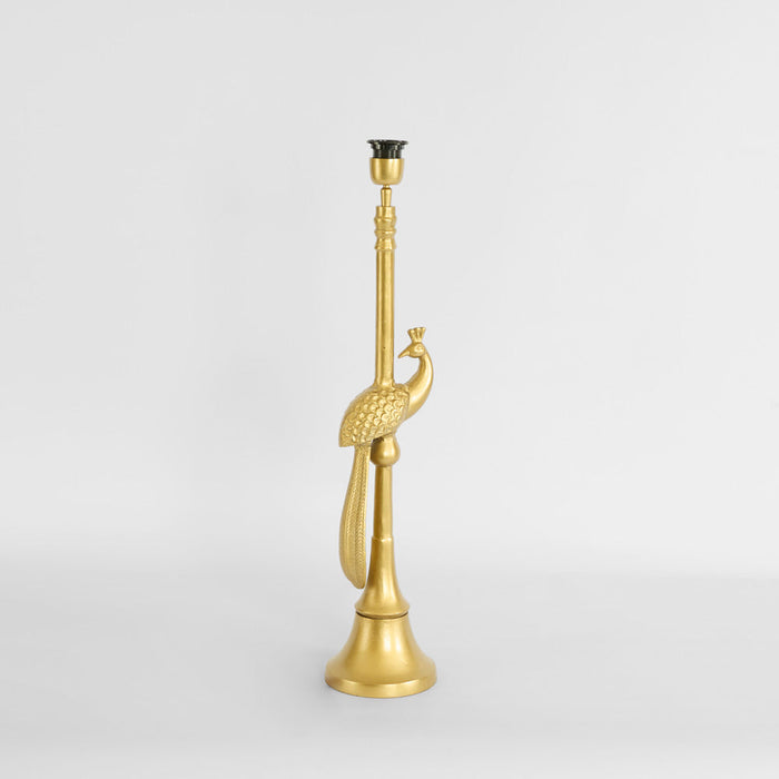 Peacock Table Lamp Base only Bronze