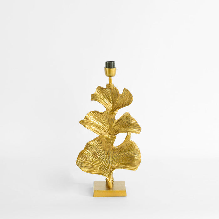 Gingko Table Lamp Base only Antique Gold