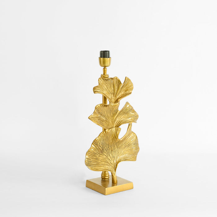 Gingko Table Lamp Base only Antique Gold