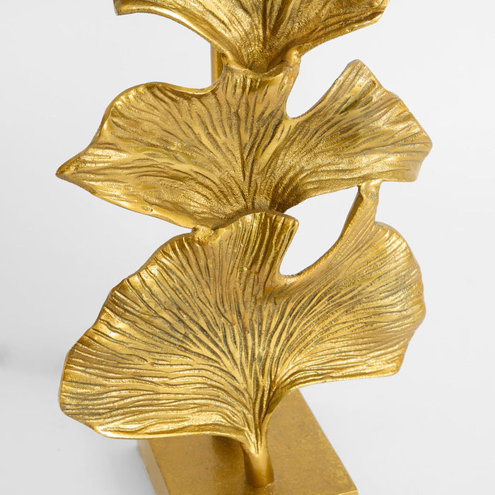 Gingko Table Lamp Base only Antique Gold