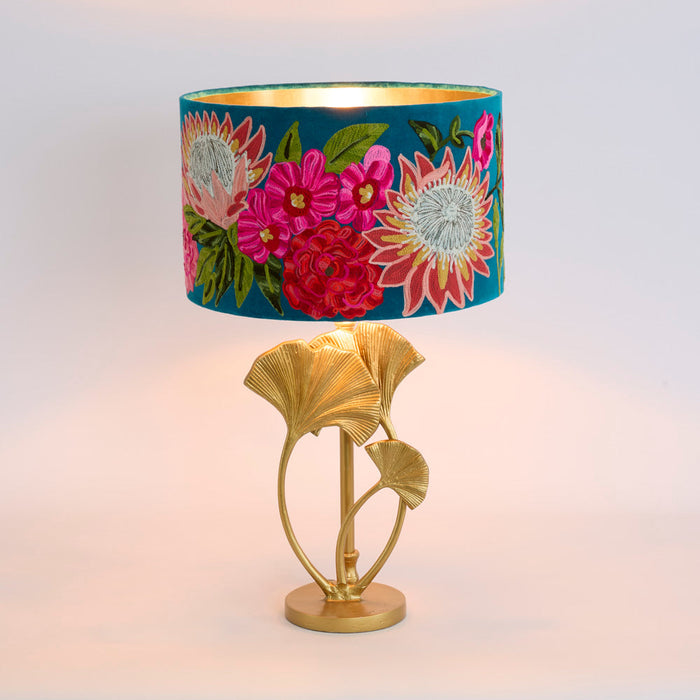 Lotus Leaf Table Lamp Base only Brass