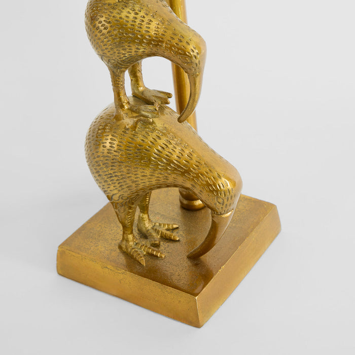 Kiwi Table Lamp Base only Antique Gold
