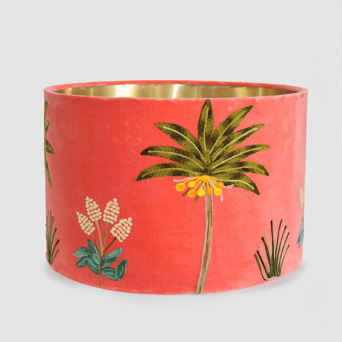 Palm Trees 40cm Drum Shade Orange