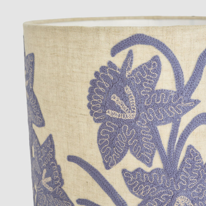 Narcissus Linen Drum Shade Lavender