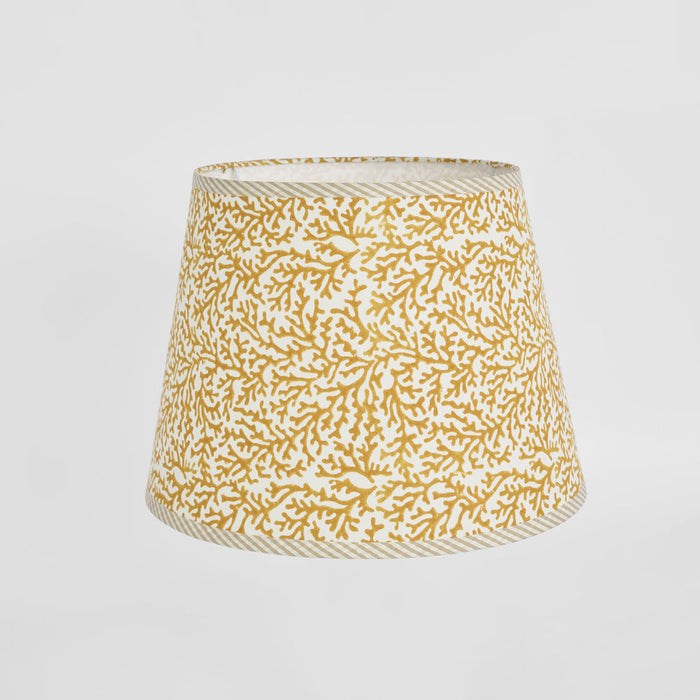 Coral Bay Block Print Tapered Shade Mustard