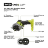 Ryobi PSBCS02 ONE+ HP 18V Brushless Cordless Compact Light Weight Cut-Off Tool (Tool Only, Battery Not Included)