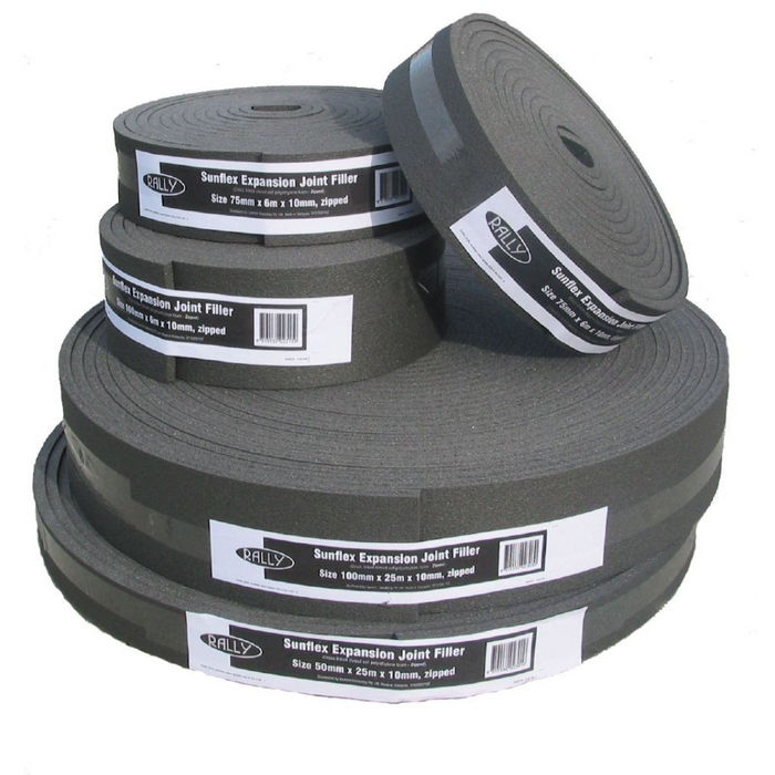 Sunflex Expansion Joint Foam Filler - Adhesive Backed,  (75mm/100mm x 25M)