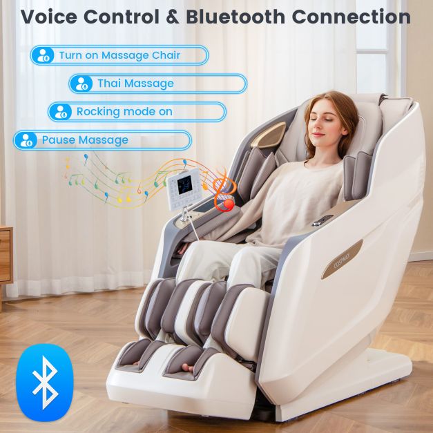 Costway Therapy 36 SL Track 3D Massage Chair Full Body Zero Gravity Massage with Airbags