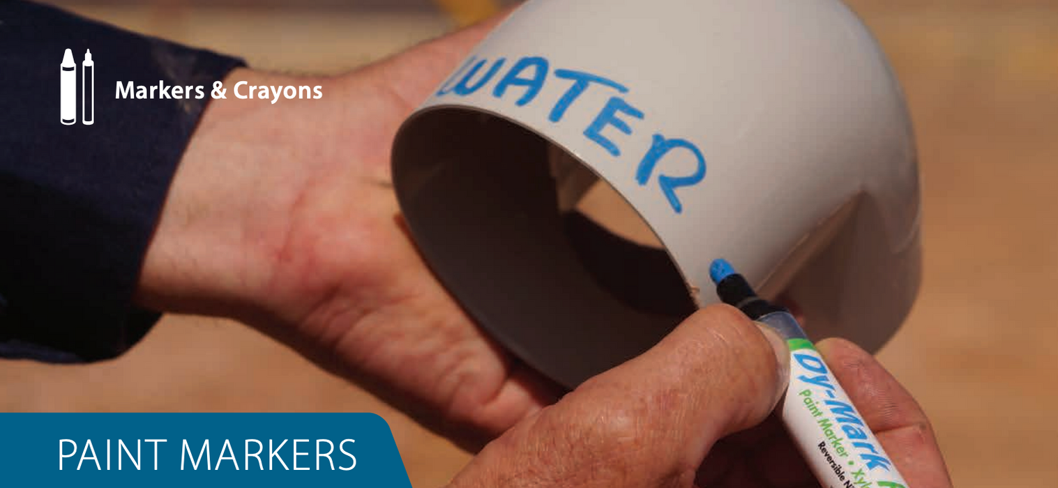 Dy-Mark P20 Paint Marker Reversible Bullet/Chisel Tip  (Box of 12)