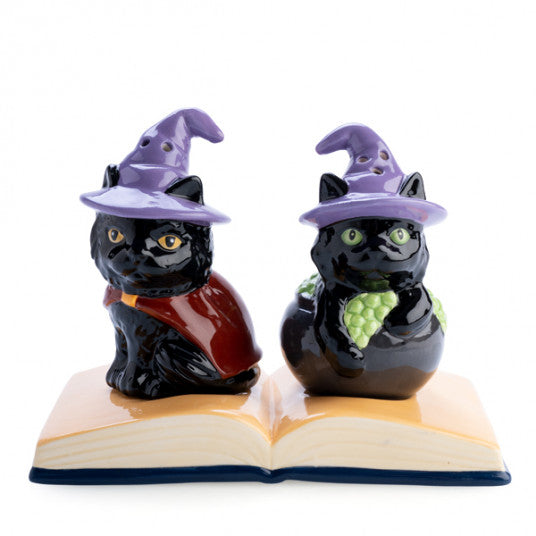 Flavour Mates Black Cats Salt & Pepper Set