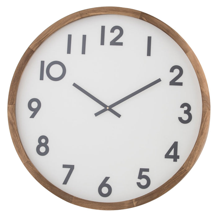 NSIMG-SHA256:3a178cd307aed408bf473f4402ba9c60de95da8ef1aab4057e9988d91d5abb38 · Isalbi Amalfi Leonard Wall Clock Brown & White
