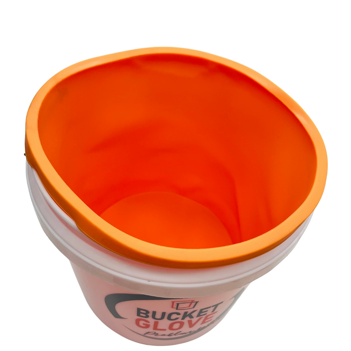 15ltr plastic bucket & bucket glove (set)