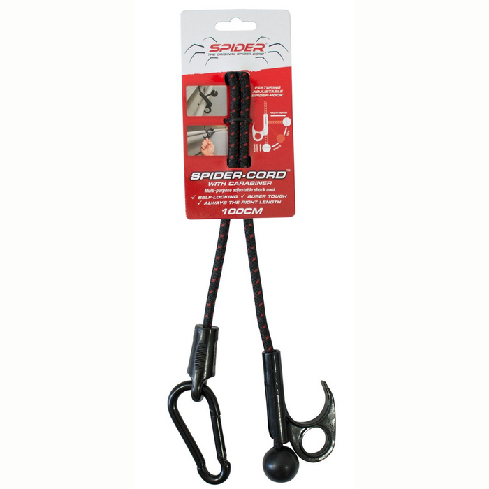 Spider 100cm spider cord with carabiner