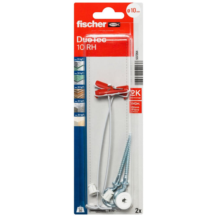 Fischer DUOTEC 10 Hook/Blisterpack (2 per pack)